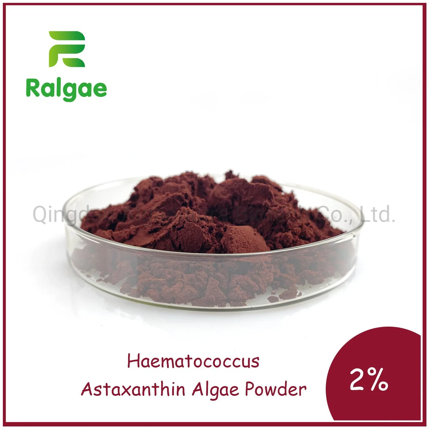 2% Content Pure Microalgae Cracked Cell Astaxanthin Powder for Animal Feed Additive