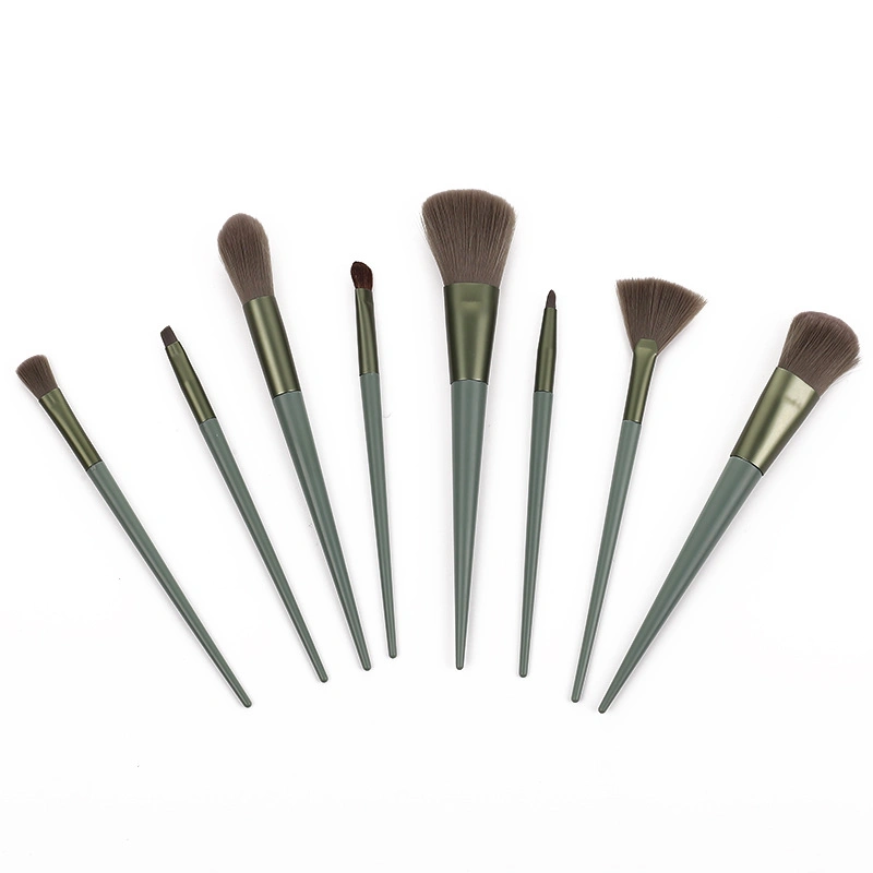 Nouveau jeu de 8 pinceaux de maquillage pour cheveux de cheval Beginners Full Set De brosse en vrac Blush Brush Beauté maquillage Outils de gros