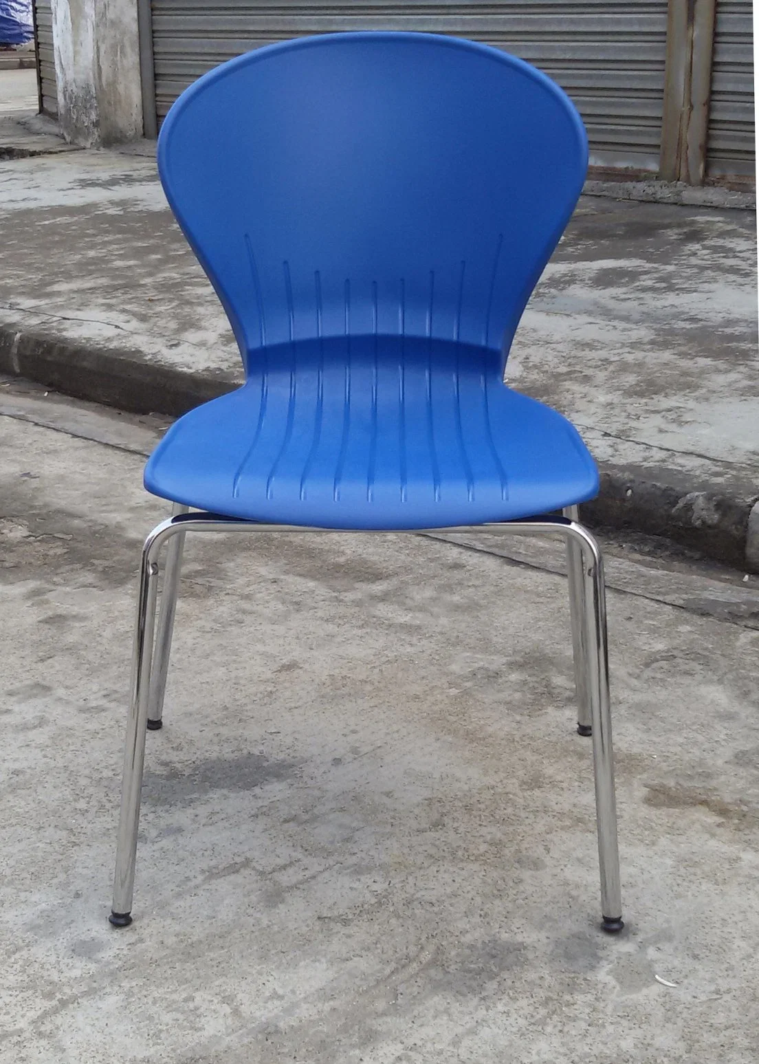 Hot Sale Public Seatings Press School Occasional Blue Metal Stackable Cheap Stacking Visitor Guest Seminar plastic Chair