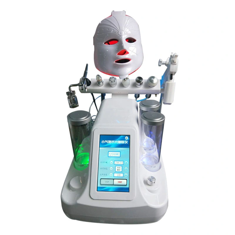 Profissionais de beleza 7 em1 Cuidados de pele facial LED Hydro Dermoabrasão Máquina de beleza