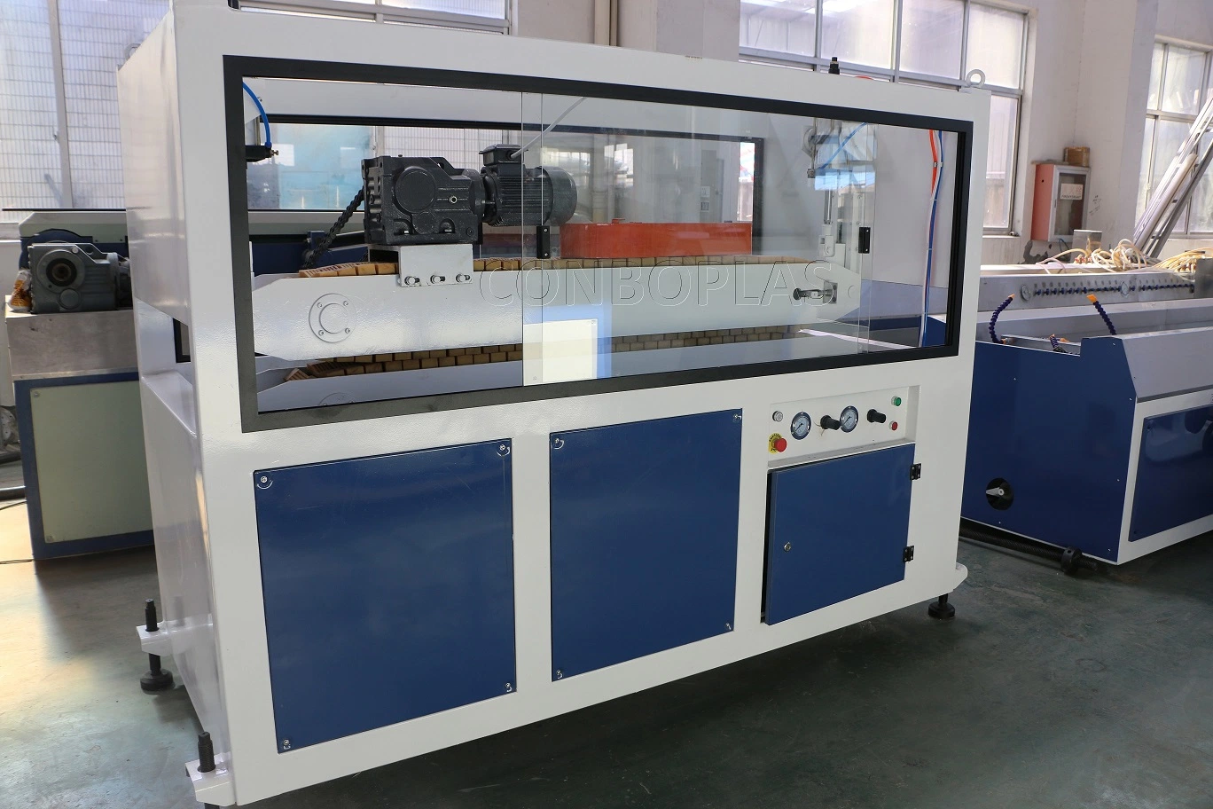 Plastic Extruder Machine PVC Stone Decrotive Corner Profile Production Extrusion Line