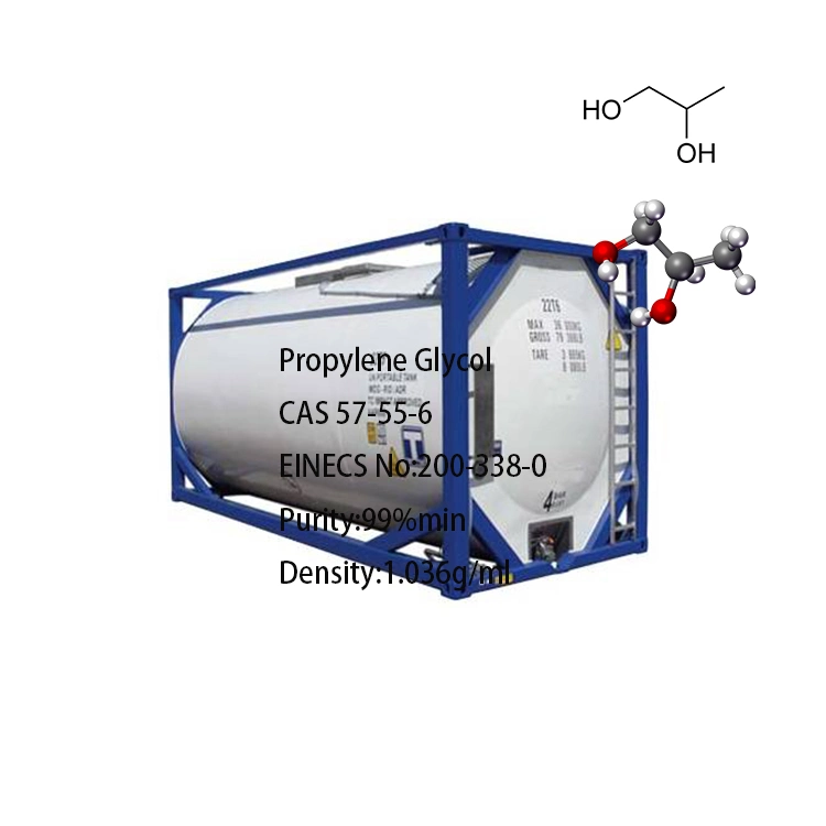 57-55-6 el 99,5% de Propilenglicol USP, BP//comida/grado Industrial utiliza como humectante, anticongelante y aire acondicionado Carrier de calor