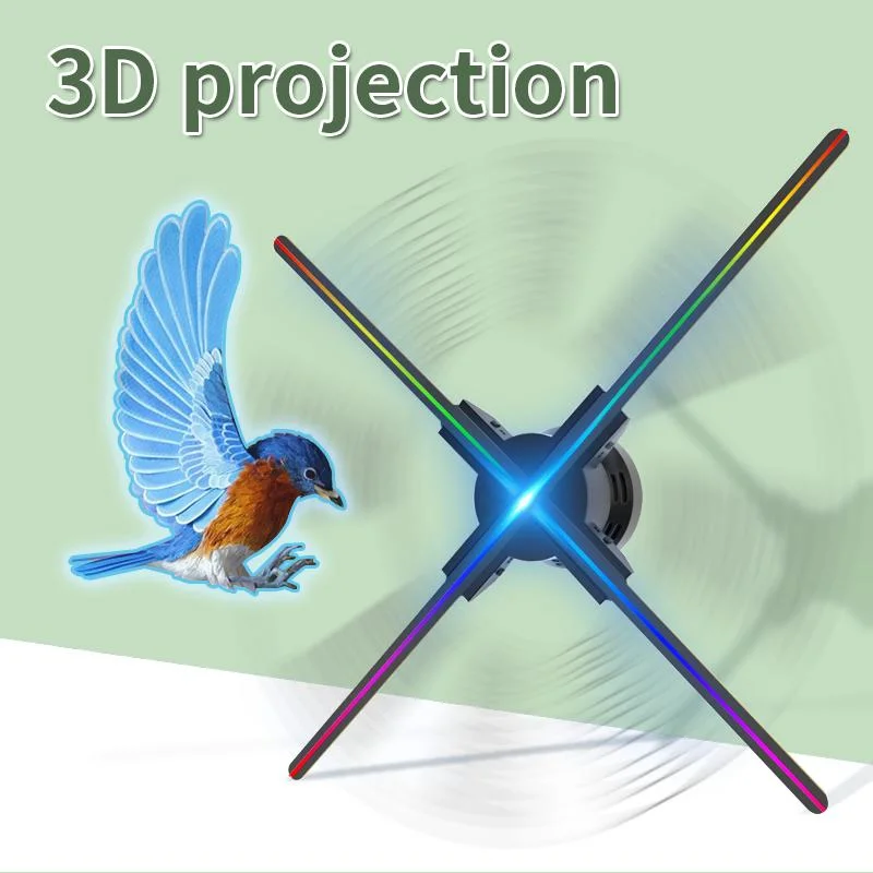 3D Holographic Display Projector LED Fan 3D Hologram Display