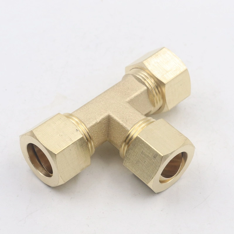 3 Way Brass Plumbing Compression Pipe Fittings