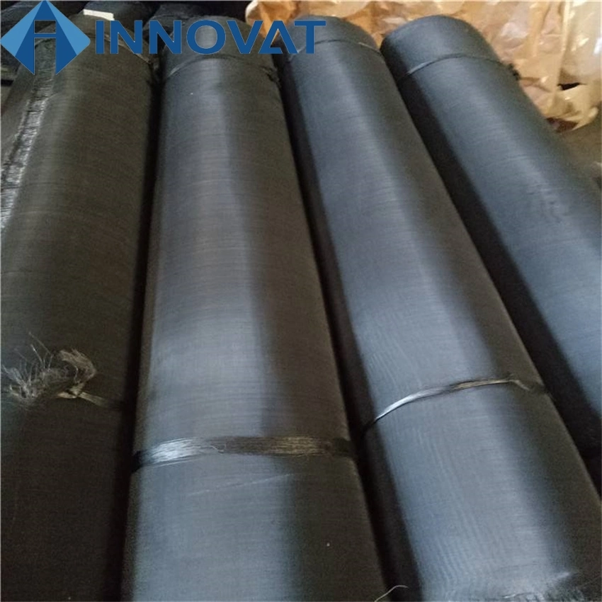 24 50 60 80 Mesh Black Metal Wire Carbon Cloth/ Plain Weave Mild Steel Black Wire Cloth