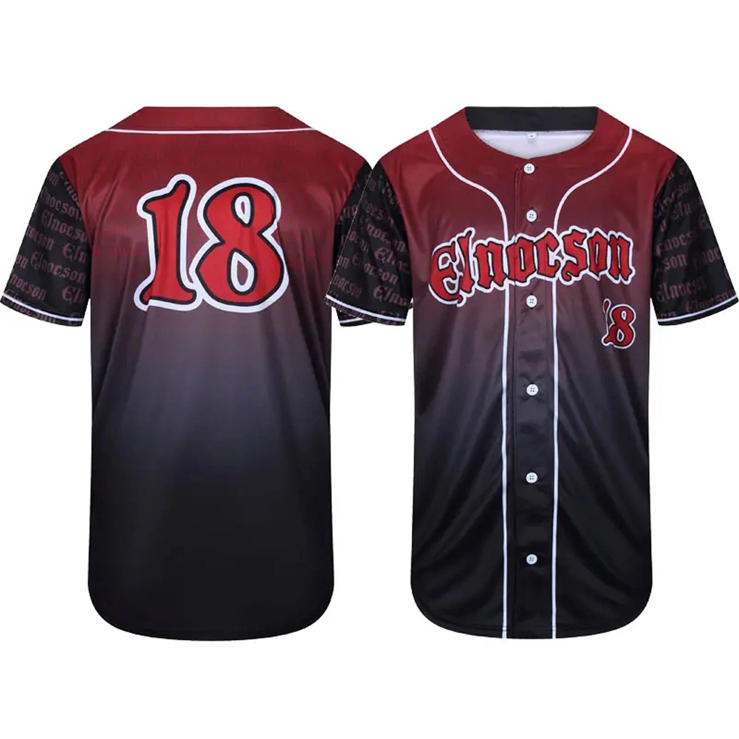 Customized Design Logo Baseball Shirts Sublimation Printing High Quality Professional Baseball Jersey