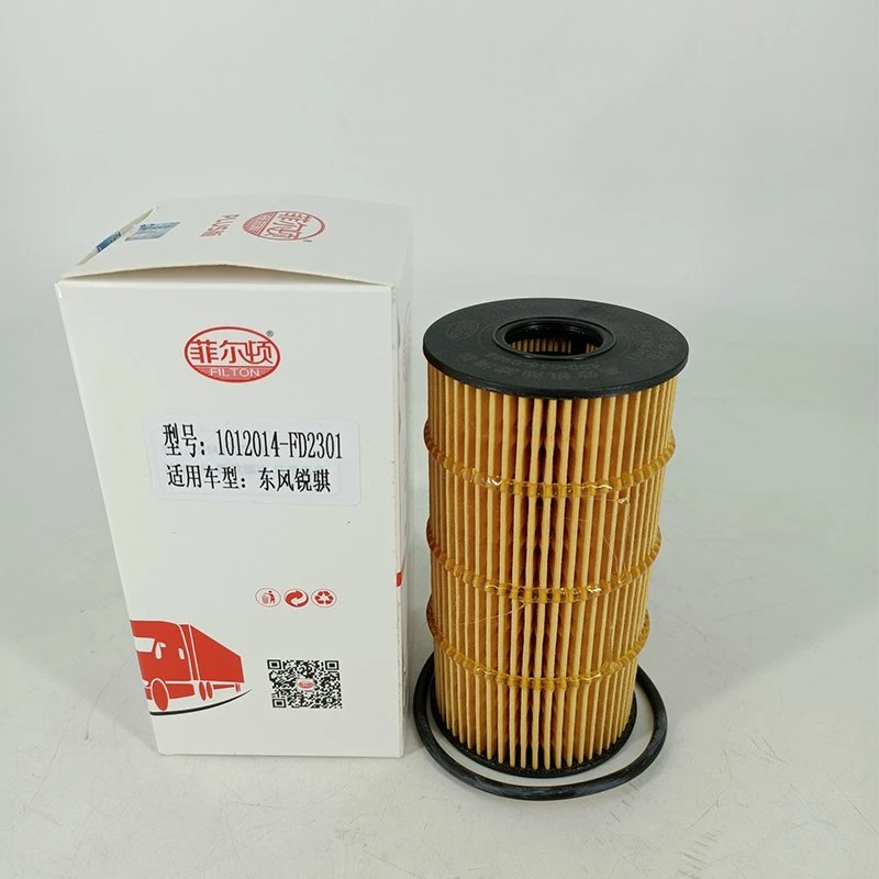 Oil Filter 1012014-Fd2301 Paper Core Dongfeng Suitable Model Dongfeng Rui Qi