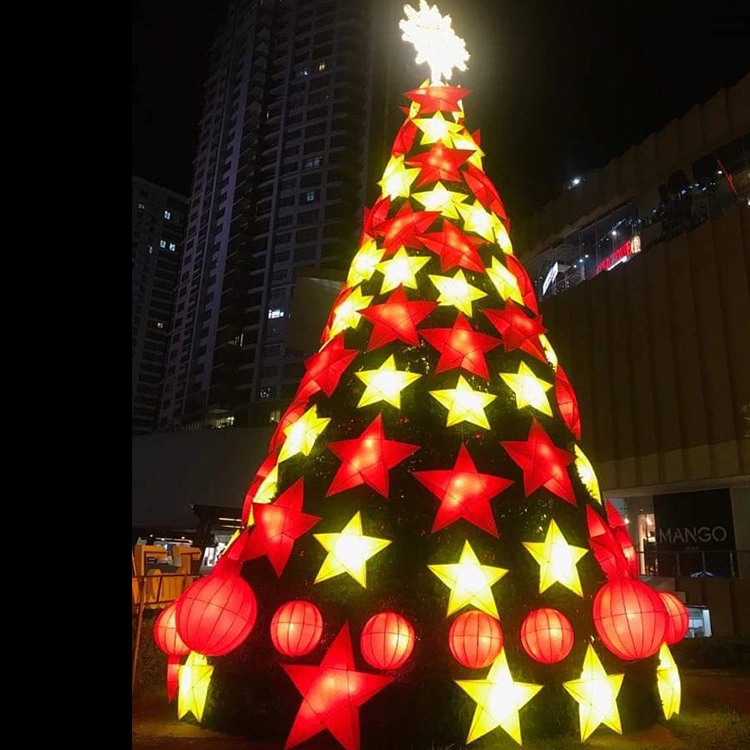 6m 8m 10m 15m 20m Giant Christmas Tree with LED Light Christmas Ball