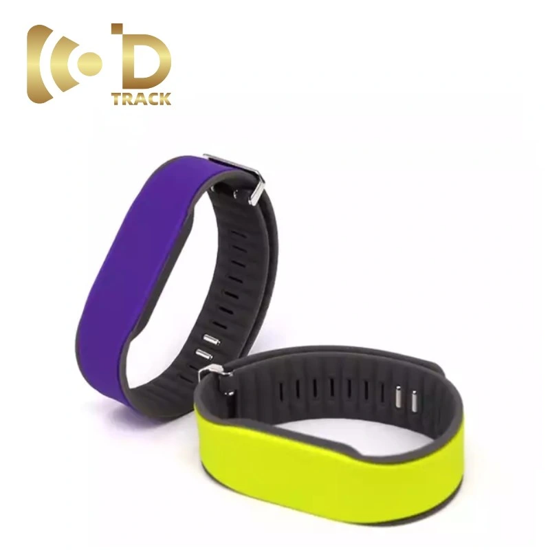 ISO14443uma bofetada clássico da Pulseira de Silicone RFID 4K SNF pulseiras banda para crianças e adultos Waterpark impermeável MIFARE Classic 1K de Silicone Preço da Pulseira de RFID