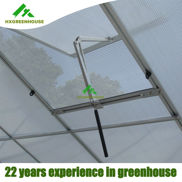 Aluminio y Acero resortes dobles de gases de efecto invernadero automático de apertura de ventilación del techo