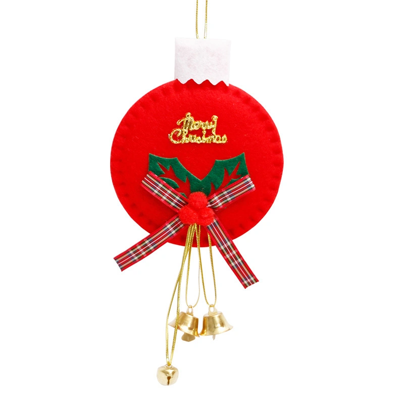 Snowman Non-Woven Bell Pendant Christmas Tree Pendant