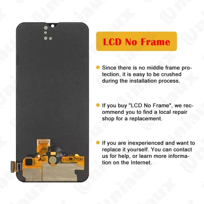 AMOLED/TFT original de 6.4" para o Olpo K5 Reno Z Substituição do conjunto do digitalizador de tela sensível ao toque do visor LCD Realme XT X2 Visor LCD