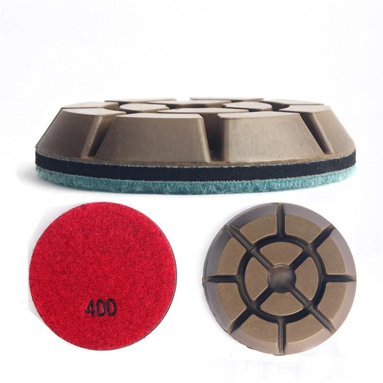 3 Inch D80mm Wet Polishing Pad Hybrid Resin Grinding Disc for Concrete and Terrazzo Floor