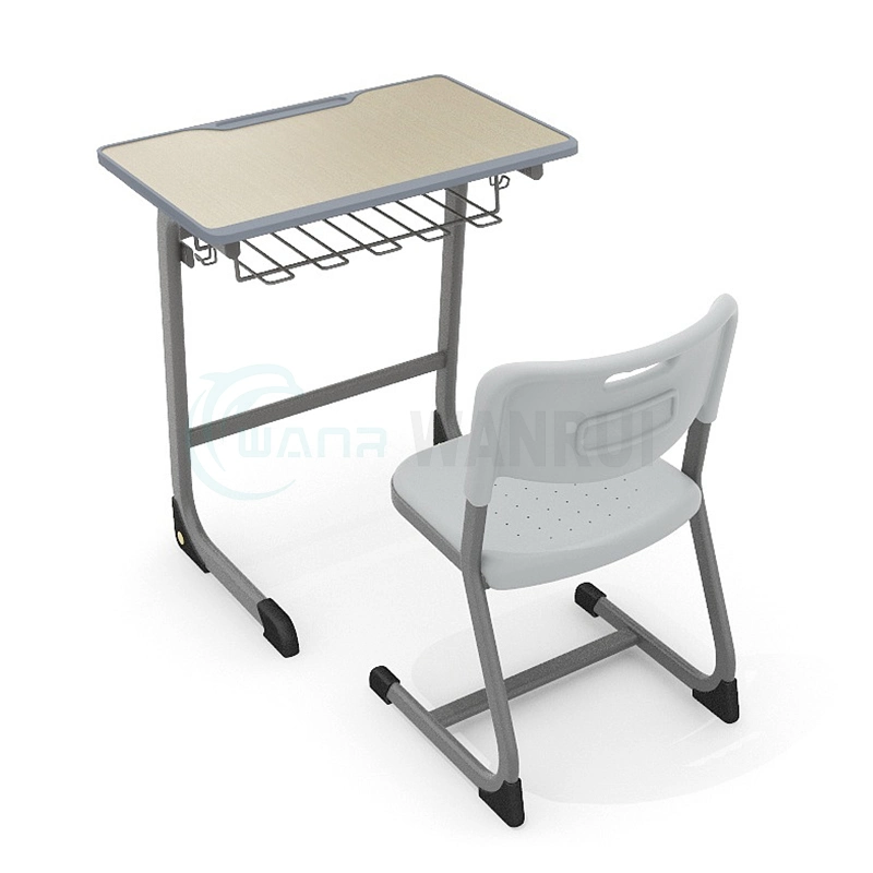 Modern School Furniture Plastic High School Student Studying Desk and Chair Set