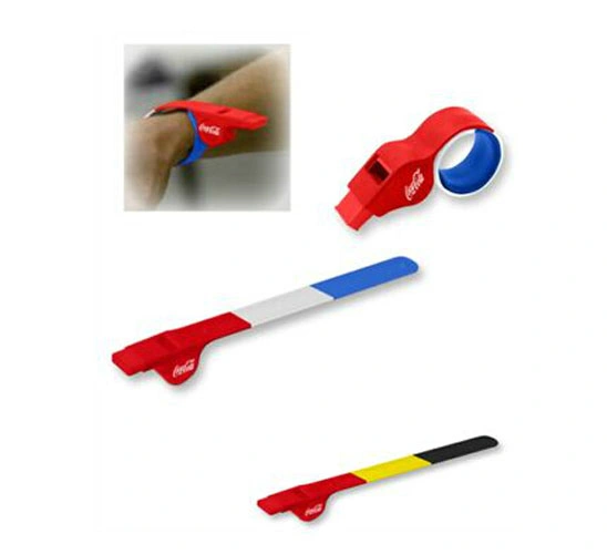 Promotional Silicone Clap Bracelet Whistle