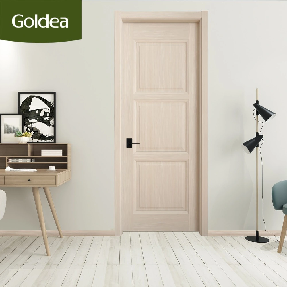 Izquierda/derecha estilo europeo interior acabado madera contrachapada dormitorio Puerta caliente Mezcla de ventas