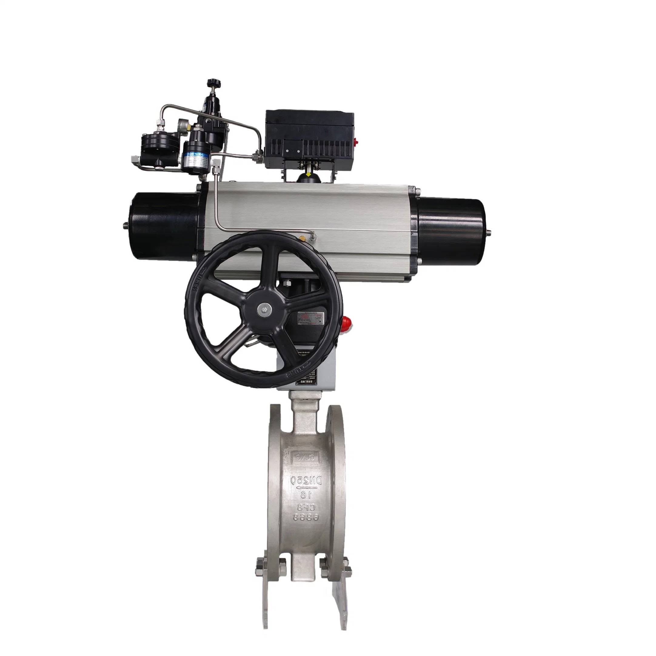 High Performance Pneumatic Actuated Butterfly Valve with Curved Arm Conversion Structure