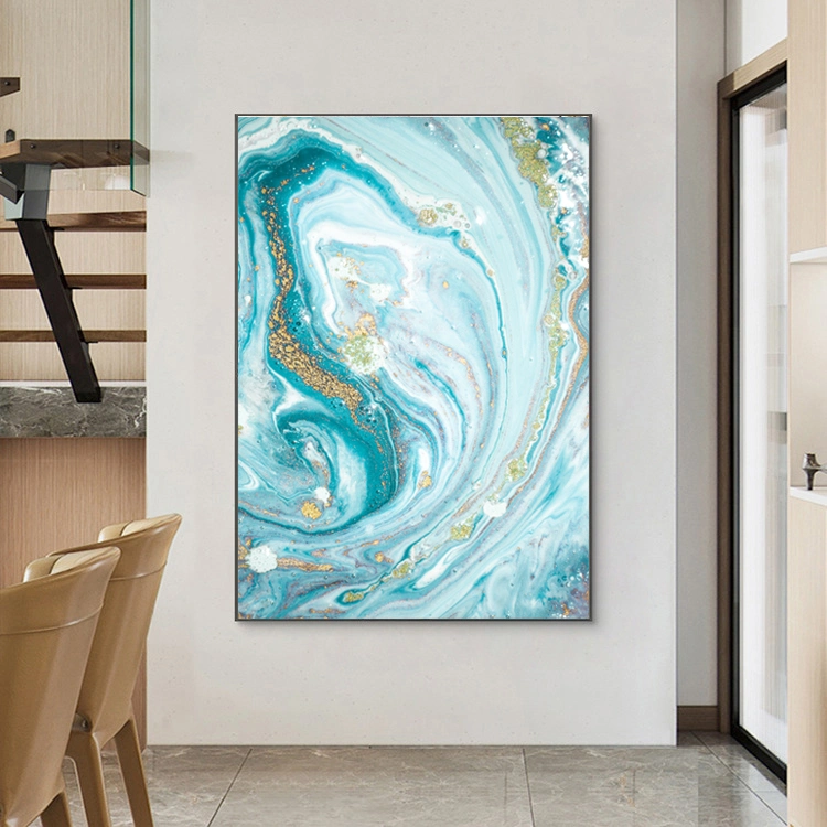 HD de gran formato de venta al por mayor de la lámina de oro del bastidor pintura abstracta de lienzo de pared Arte