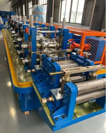 Cold Roll Material Furniture Sewage Vertical Storage Steel Pipe Making Machine