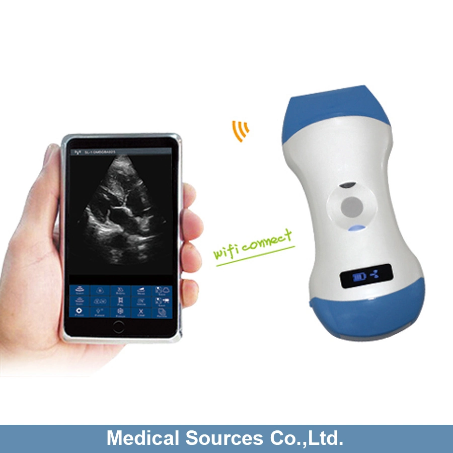 WiFi Wireless Mini Handheld Color Doppler Ultrasound Scanner Ms-W100