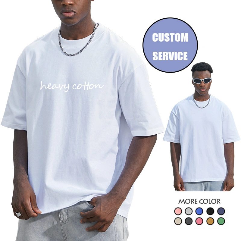 Wholesale Blank Shirts High Quality Cotton Heavy T-Shirt Pure Cotton Short Sleeve Fashion Brand Men's T-Shirt