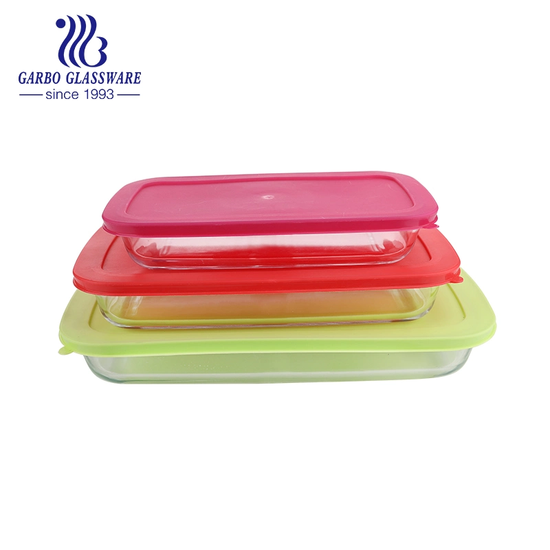 Luxury High Borosilicate Baking Bowls Custom Market Baking Dish Glass Bakeware for Kitchen Service and Microwave Safe