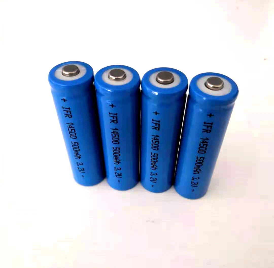 Pile lithium-ion 3,2 V 500 mAh de taille AA pour torche, appareil photo, utilisation quotidienne