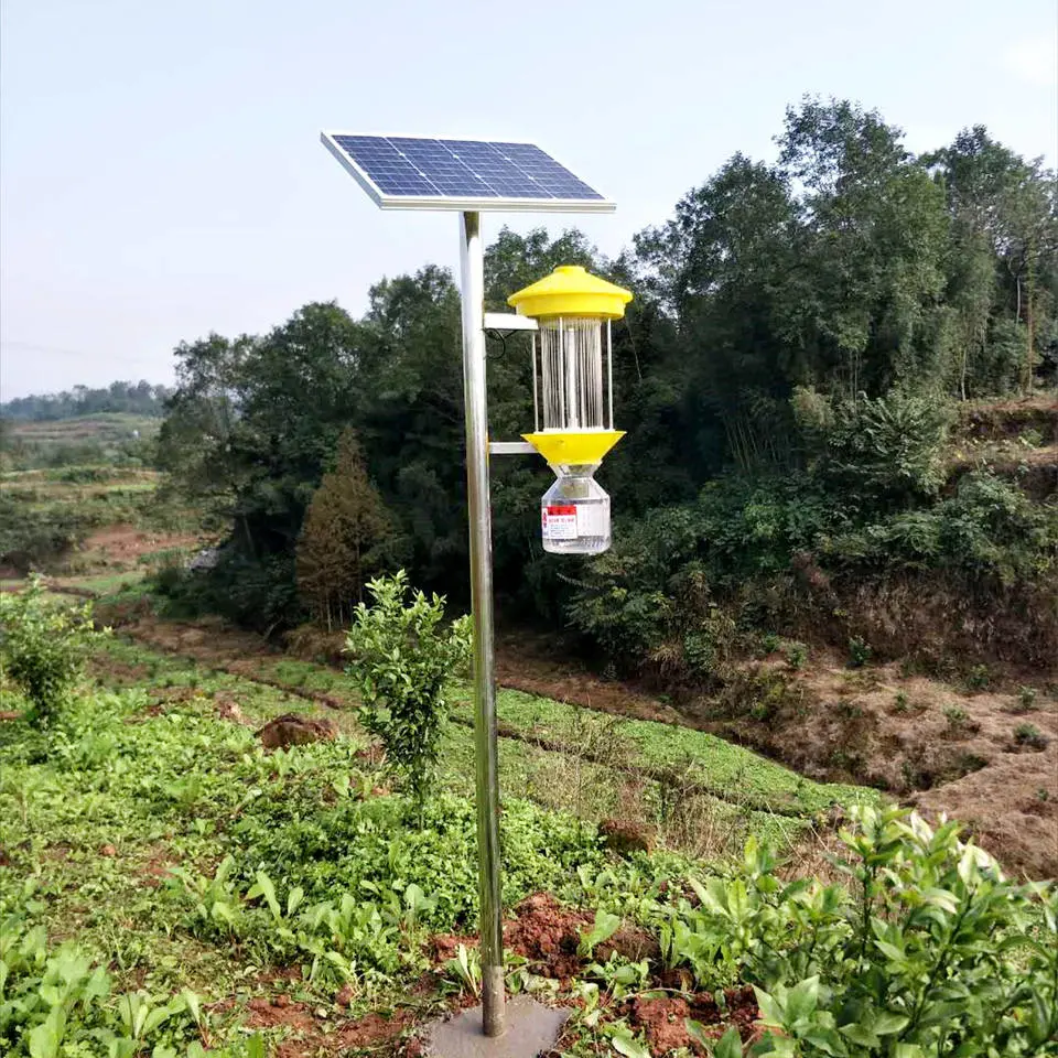 Trampa de Luz con Insectas solares con insecticida de LED UV