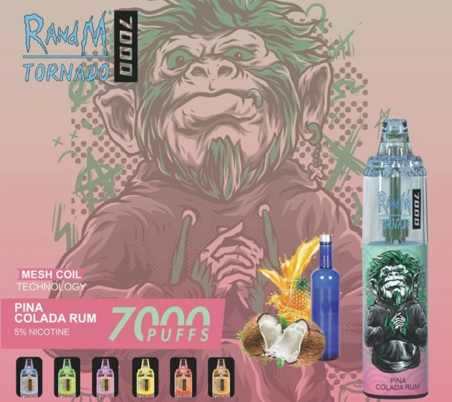 Randm tornado 7000 puff descartável Vape ex-Factory preço entrega rápida