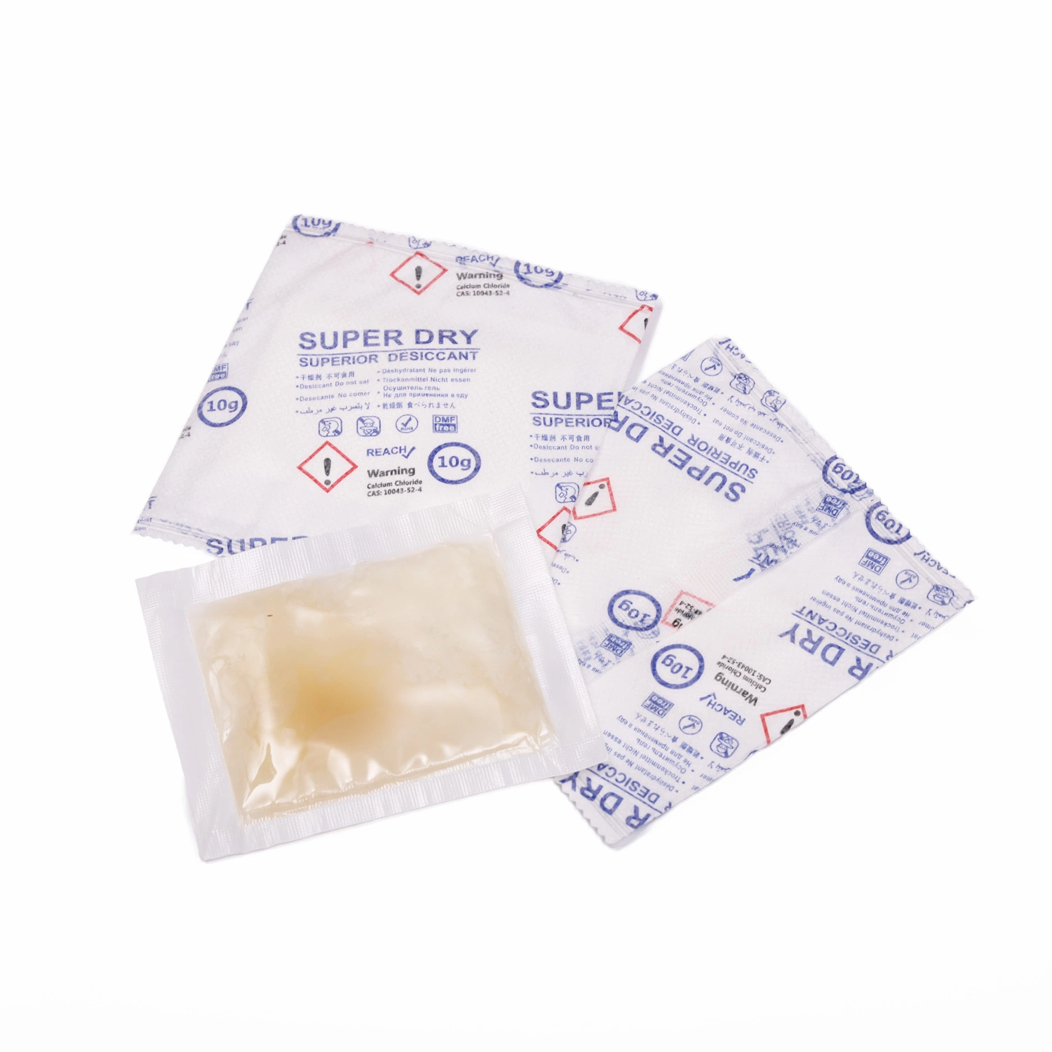 2g 5g 10g 25g Superdry Calcium Chloride Desiccant Packs for Garments Anti-Mould and Moisture-Proof