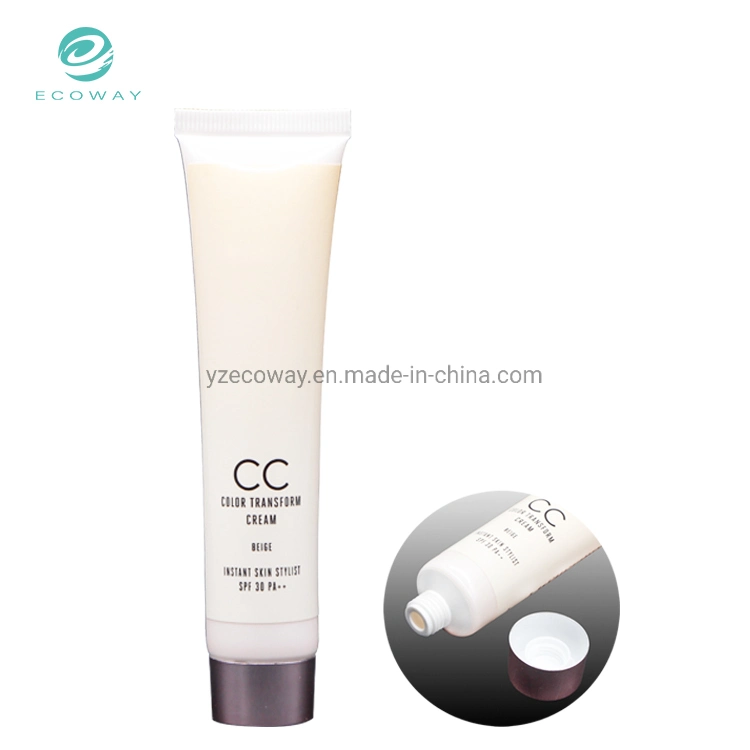 Gold Plating Screw Cap 30g Tube Body Custom Label Bb and Cc Cream Cosmetic Packaging Tube