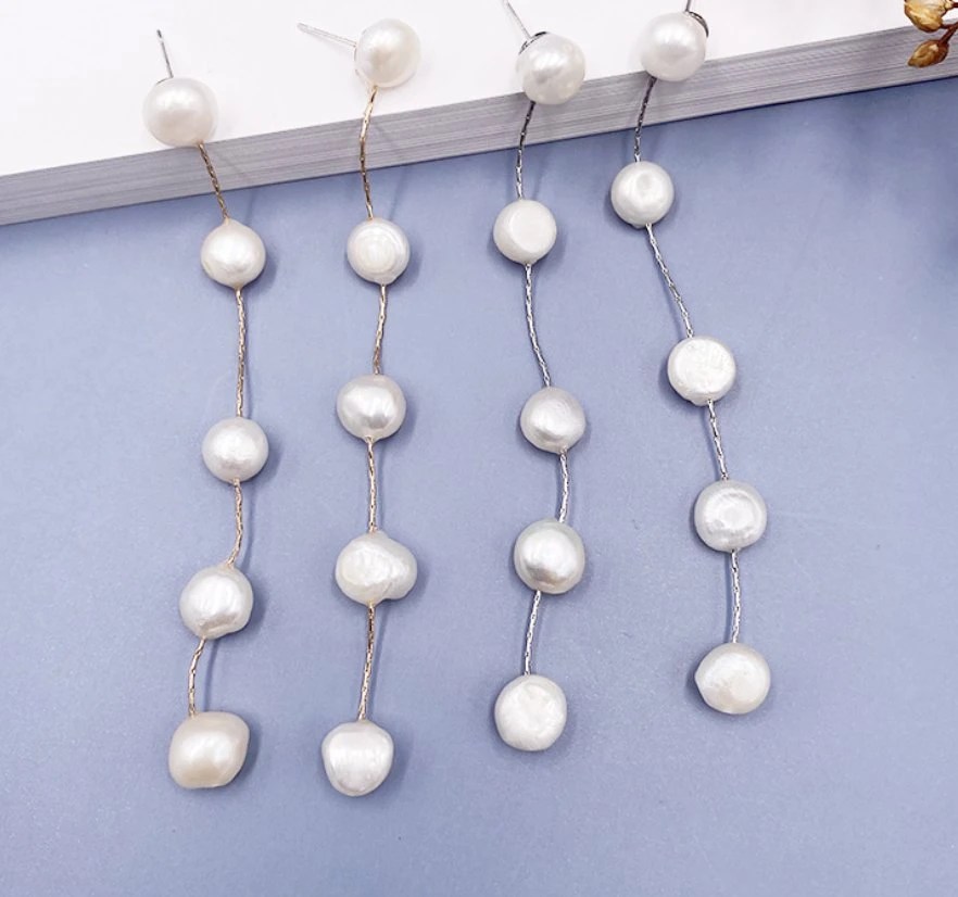 Fashion Natural Pearl Long Earring Jewelry. Fashion Fresh Water Long Earring Jewelr, Fashion Accessories