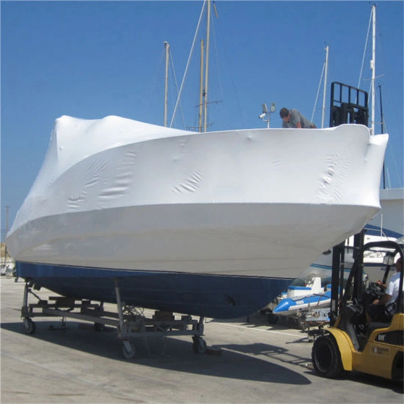 Customized Plastic Scaffolding Power Boat Service Flame Retardant PE Building Scaffold Shrink Wrap
