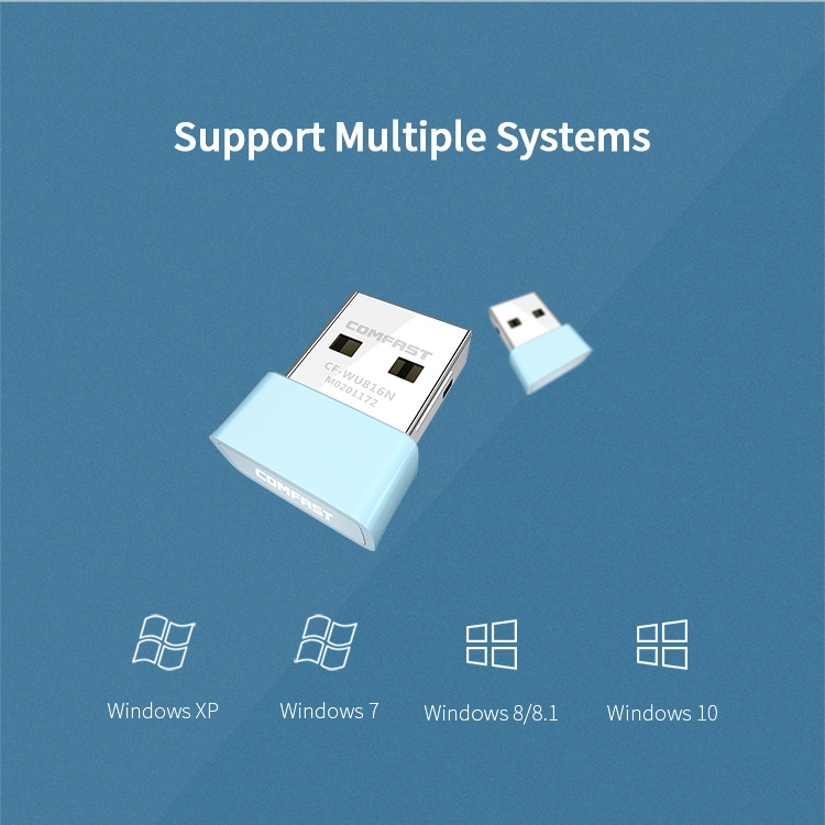 CF-Wu816n Adaptador USB sem fios 150Mbps RTL8188gu Chipset 2.0 USB Dongle WiFi Placa de rede WiFi