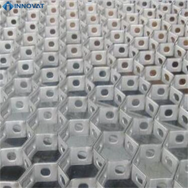 Hexagonal Mesh for Refractory Lining Metal Reinforcement Against Erosive and Abrasive Wear