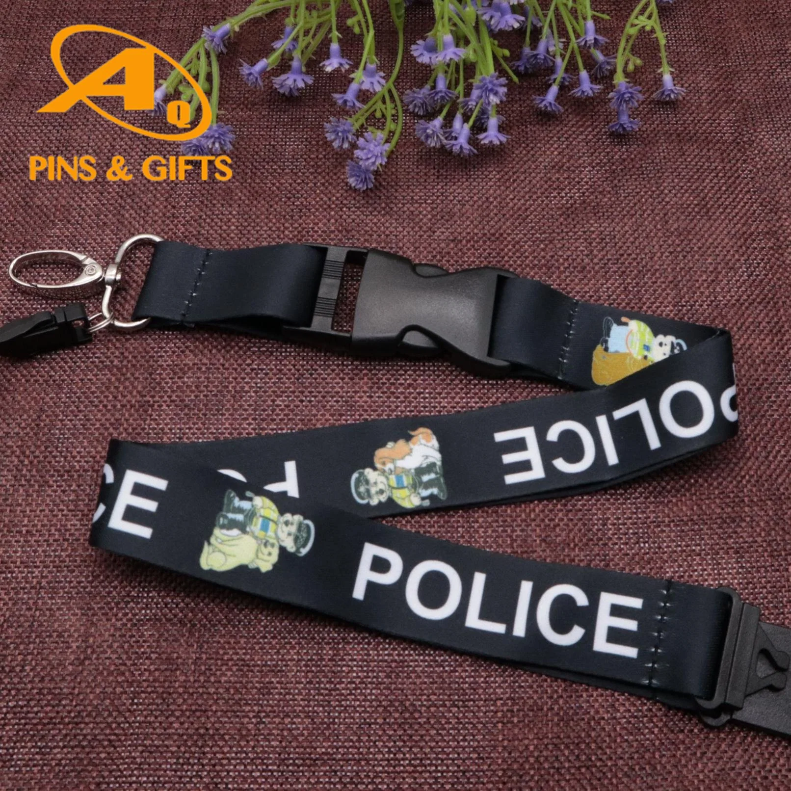 High quality/High cost performance  Printed Polyester Lanyards as Promotional Gifts with Clamp Chain Card Crafts