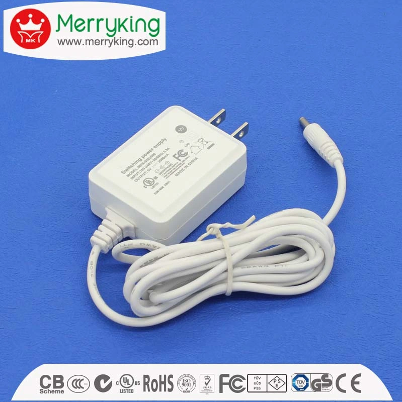 UL cUL FCC Approved 24V 500mA 12W AC/DC Power Supply Adapter with Us Plug