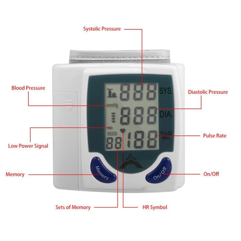 Wrist Blood Pressure Meter Monitor