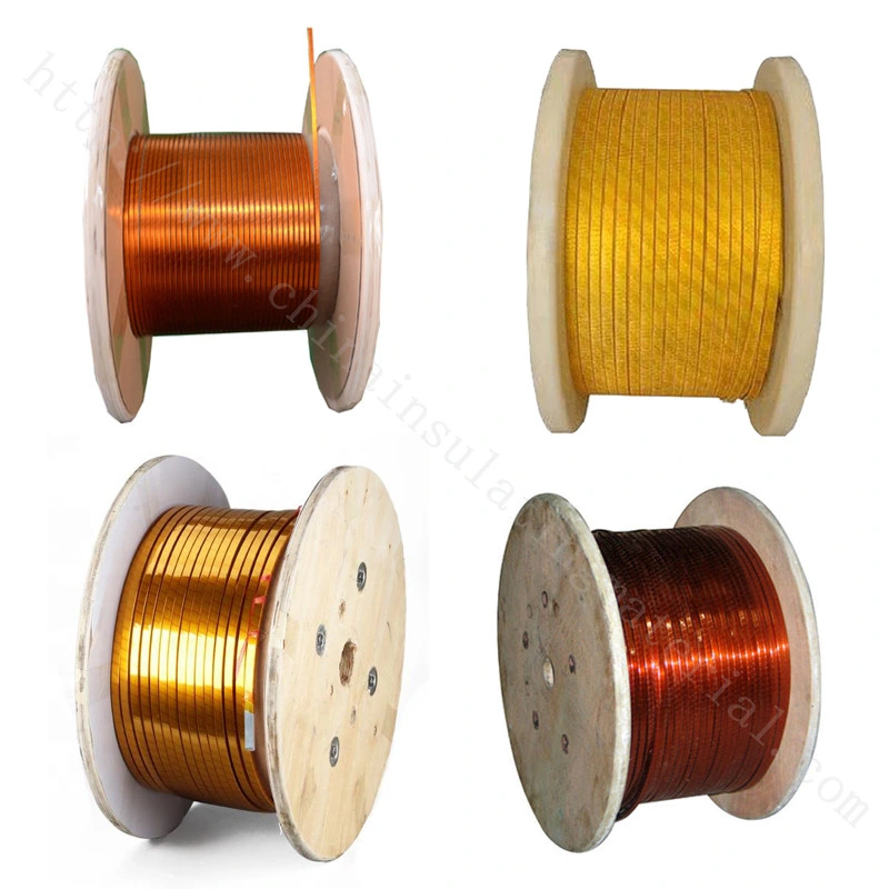 Thin Single Class Covered and Polyimide Film Wrapped Rectangular Copper Wire