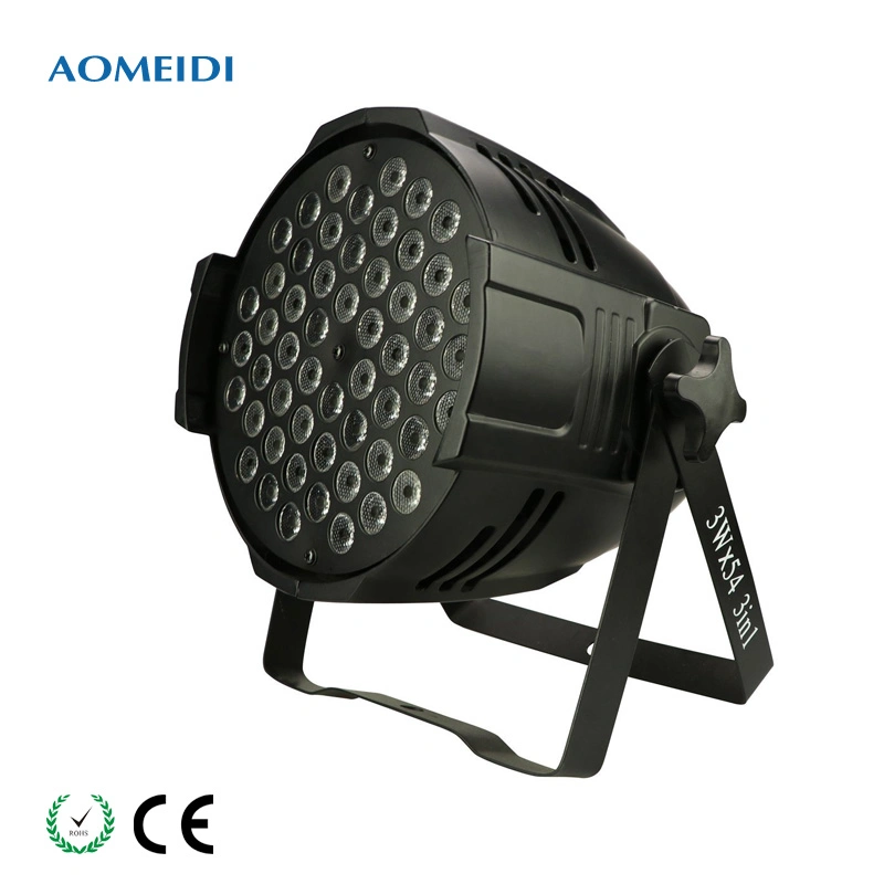 Event Party Favor DMX 54X3 Watt RGBW DJ LED PAR 64 Stage Light