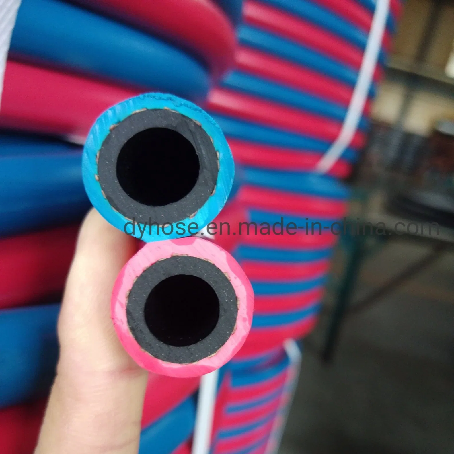 1/4"-3/8" Hydraulic Rubber Hose of Rubber Hoses Like CNG Hose Air Compressor Clamp Welding Colored Surgical