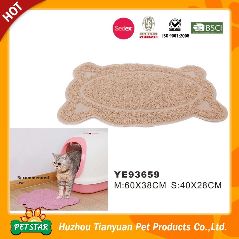 Ye93654 Super Absorbent Pet Dog Cat Mat with Paw or Bone Pattern