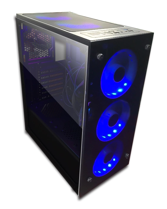 PC Case with RGB Fans Computer Gaming Case Tower Cabinet Computer Case