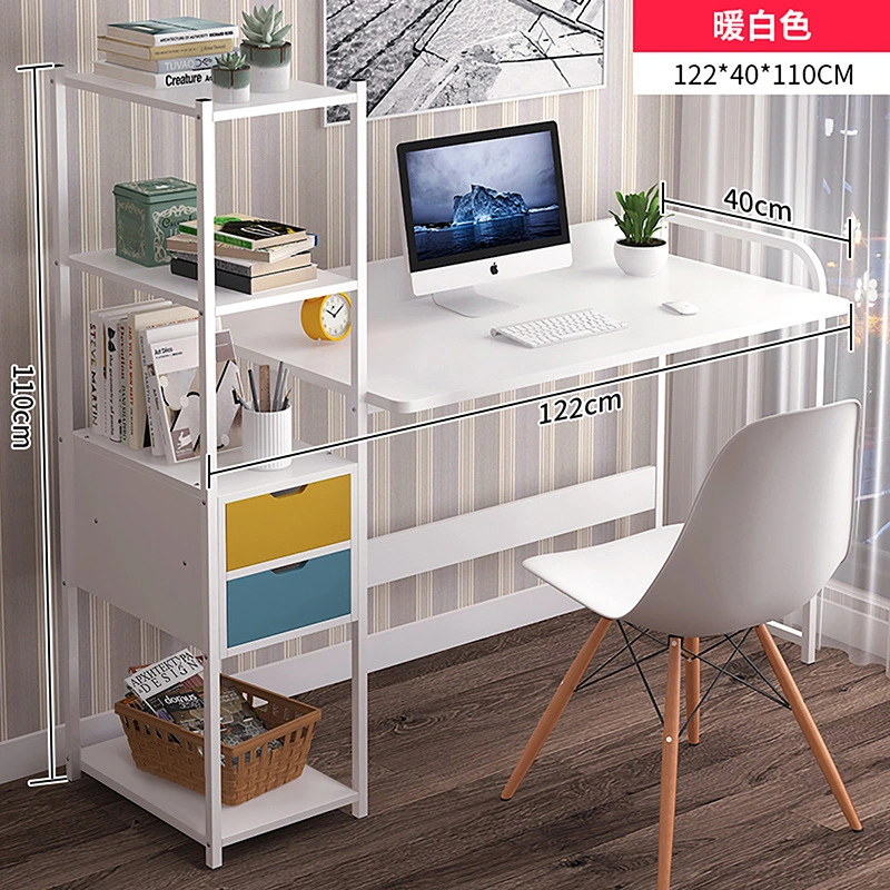 Home Computer Desktop Desk Simple Student Desk Bookshelf Bedroom Office Writing Desk