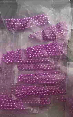 Perlas de tungsteno de atado de moscas en color rosa Dia3.25mm