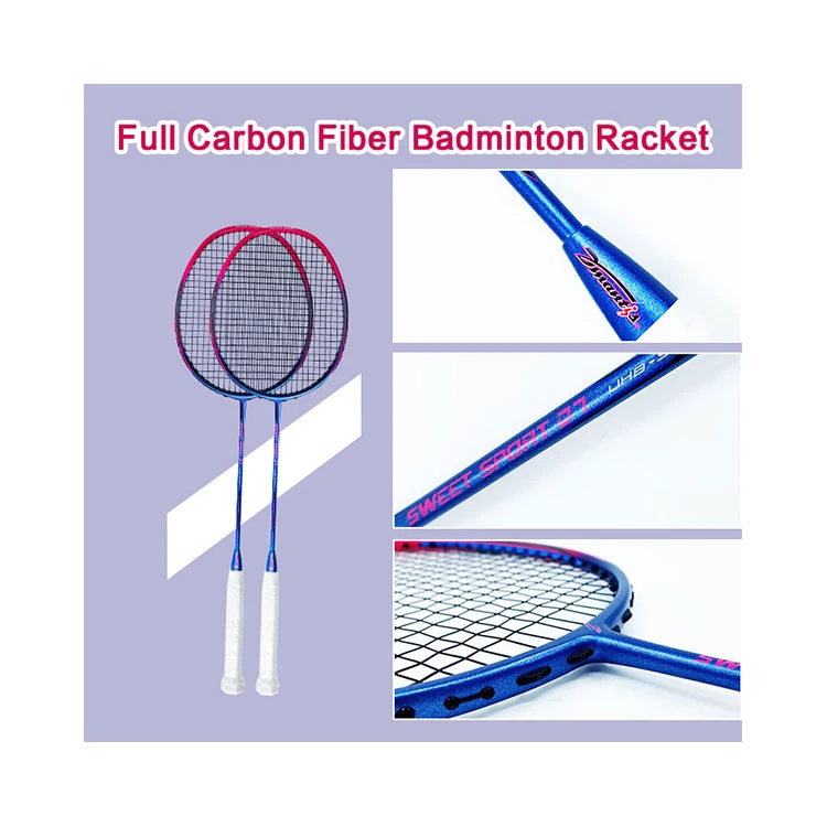 Mayorista profesional Badminton Racket 100% Fibra de carbono completa grafito Badminton Raquetas