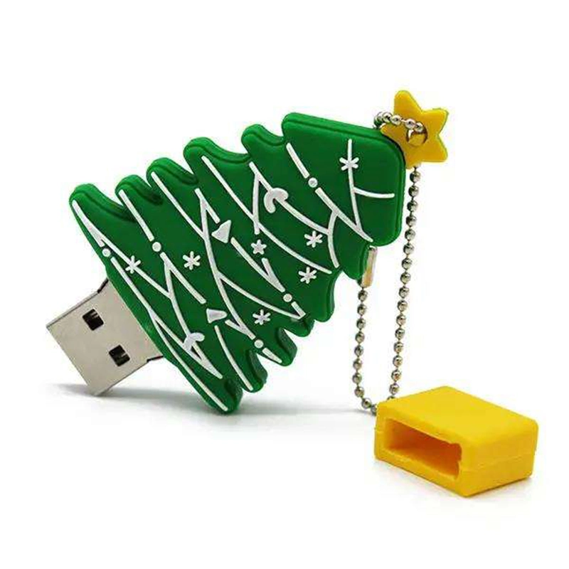 Árvore de Natal de presentes promocionais Jesus Christ PVC USB Flash Drive