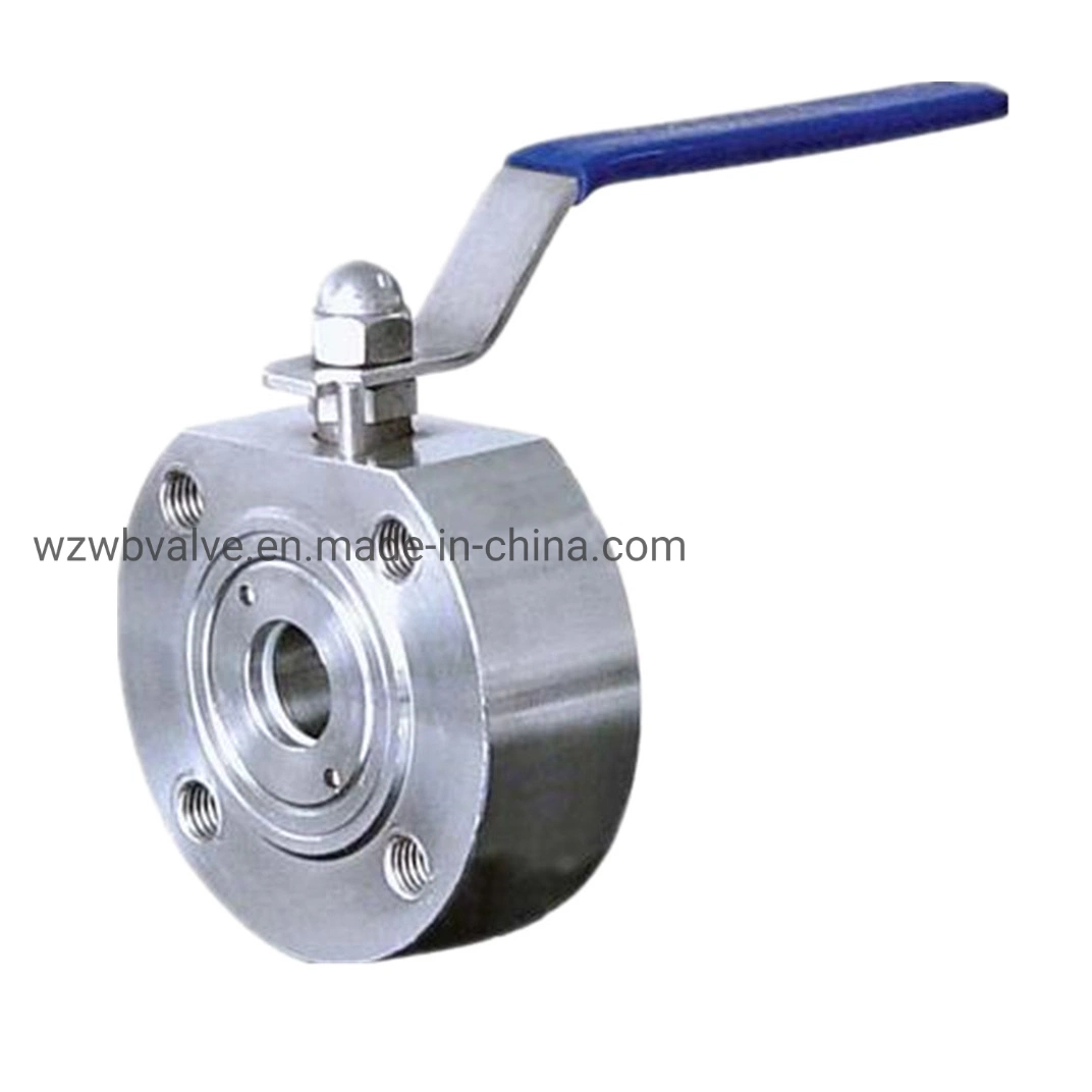 Precision Silicon-Sol Investment Casting Stainless Steel 1PC Wafer Type Flanged Ball Valve