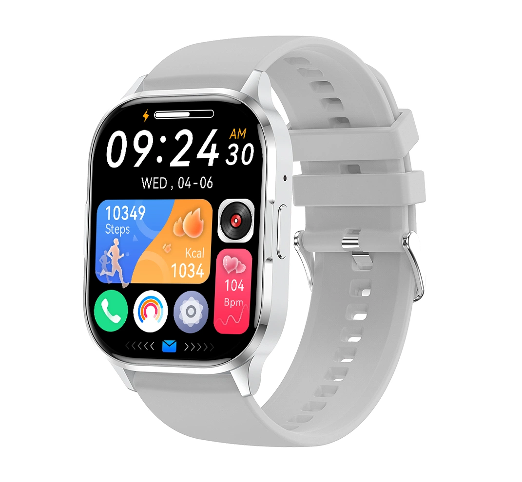 2,01 Zoll AMOLED-Bildschirm Männer Smart Watch Ka21 mit BT Rufen Sie Die Smartwatch Für Blutsauerstoff Blutdruck An