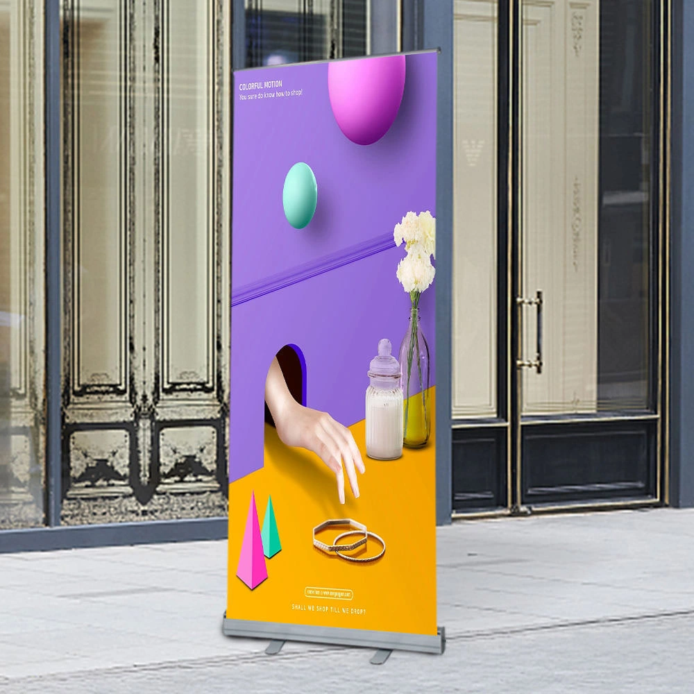 Customized Poster Banner Retractable Roll up Banner for Indoor and Outdoor Exhibition